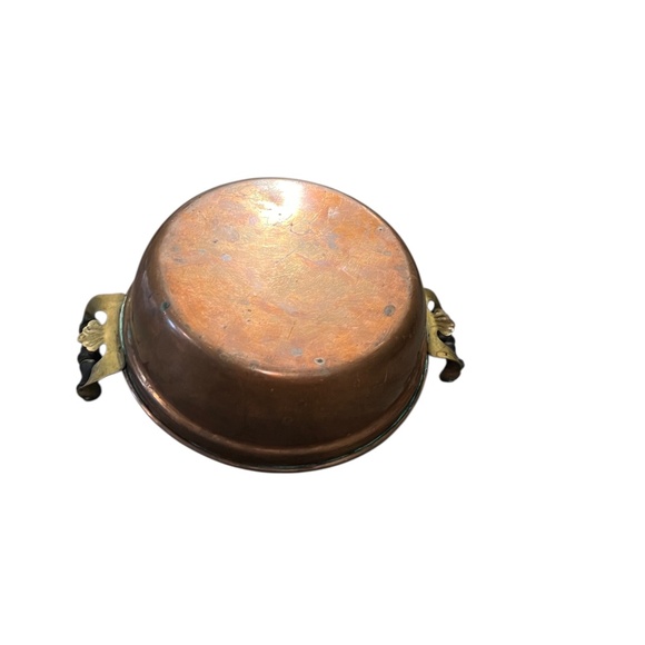 Vintage Copper Chafing Dish Pot and Stand. Lidded Dish with‎ Handle - Picture 8 of 11